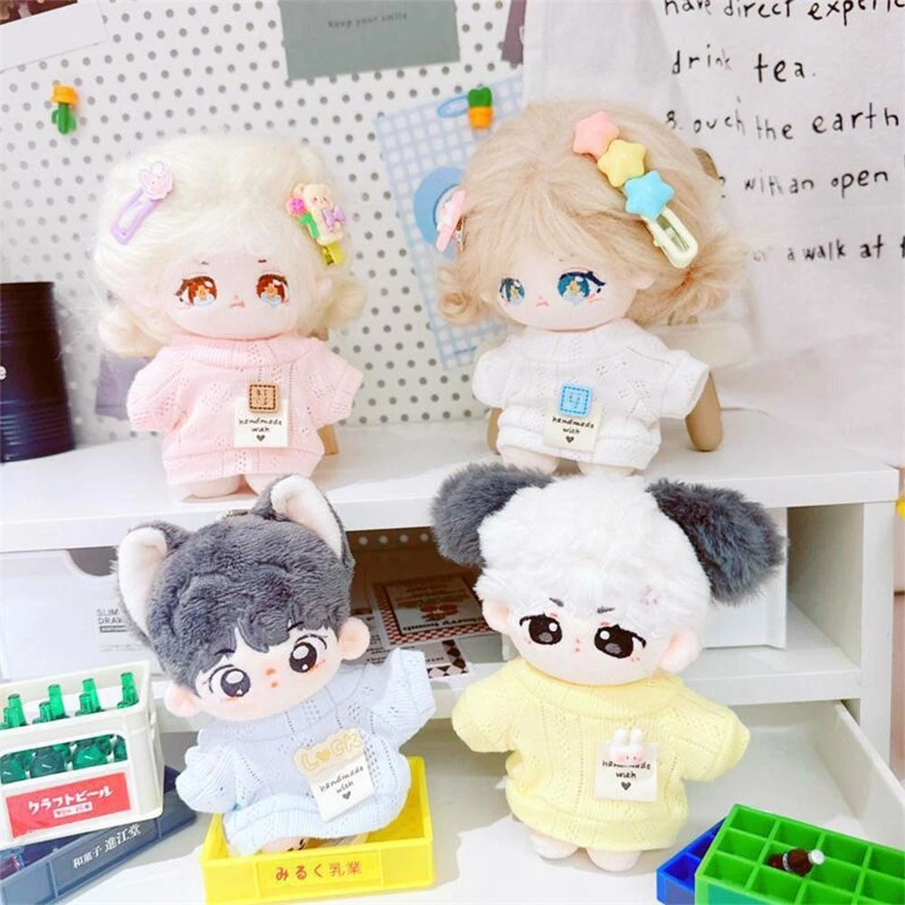 VETEMENTS Cambiare Vestire Gioco Bambola Vestiti Mini Maglietta Cava Cotone Peluche Bambola