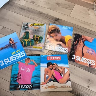Lot 6 Catalogues 3 Suisses Vintage Années 80 90 / Collection Été