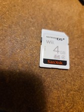 Sandisk Official Nintendo Wii DSI 3DS 4GB SD Memory Card TESTED free ship