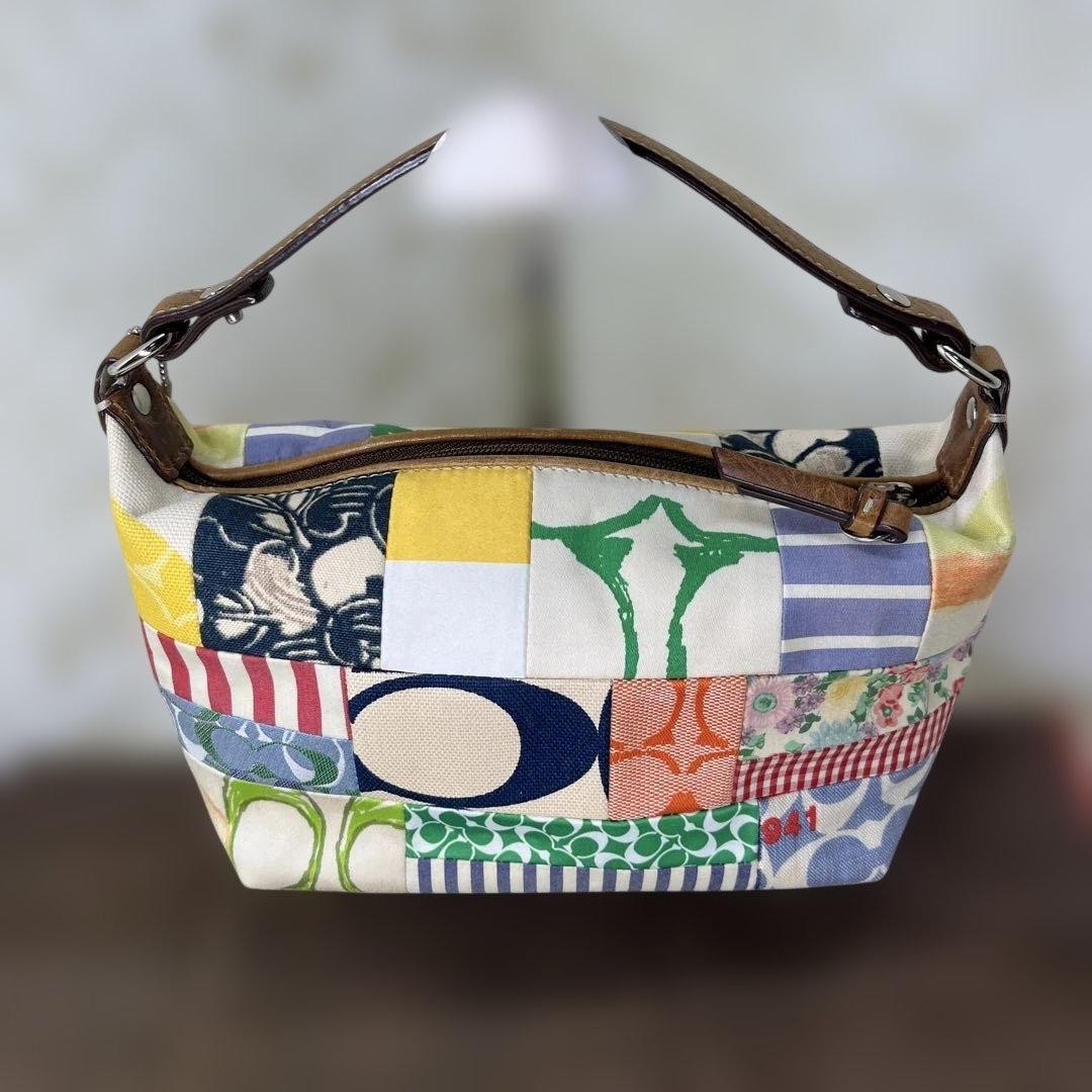 COACH patchwork mini bag vanity pouch - image 3