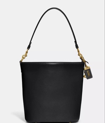 COACH Dakota Bucket Schultertasche CH726 Leder Schwarz Crossbody Handtasche...