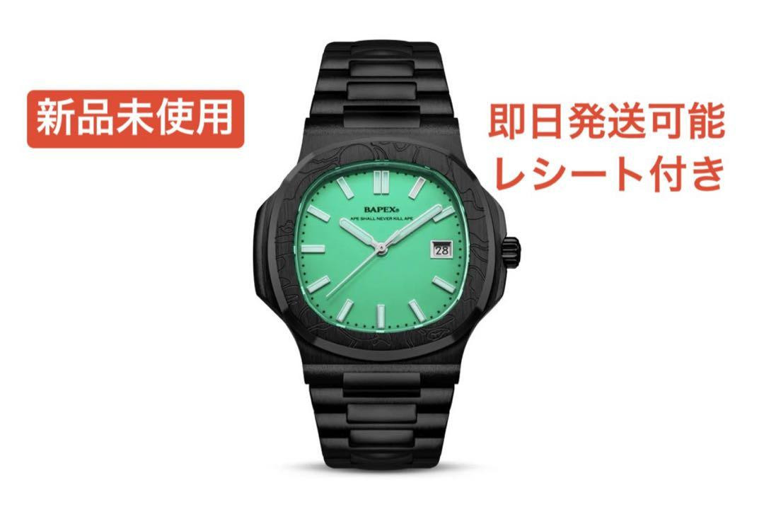 A BATHING APE TYPE 10 BAPEX black green WRISTWATCH Excellent A BATHING APE TYPE 10 BAPEX black green WRISTWATCH Excellent