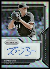 2021 Panini Prizm Pro Penmanship Prizms Silver #1 Ryan Burr Auto - BB