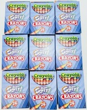 Crayola Swirl Crayons 24ct Specks Of Color Stripey New Lot of 9