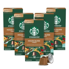 Starbucks by Nespresso Original Line, House Blend, Medium Roast Coffee, 50-Count
