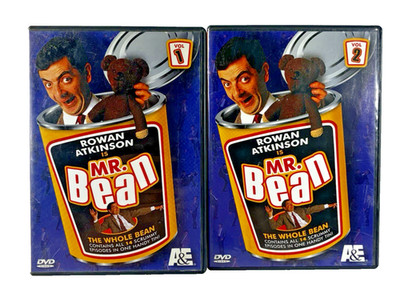 Mr. Bean The Whole Bean Volumes 1 & 2 Rowan Atkinson Vintage 2003 A&E DVD Tested