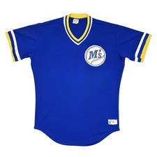 Vtg Rare 1989 Seattle Mariners Mickey Brantley Authentic Rawlings Jersey Size 44