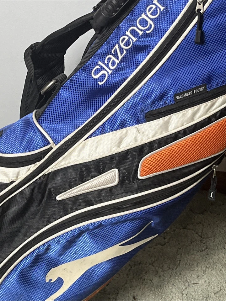 Slazenger Golf 6 Way Carry Cart Bag Retro 6 Pocket Insulated Pocket - Image 3 of 4