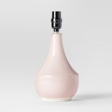 Montreal Wren Small Lamp Base Blush - Threshold: Ceramic, No Assembly ETL Listed