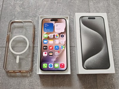 IPhone 15 Pro 128GB Titan Weiß Silber - 97% Kapazität