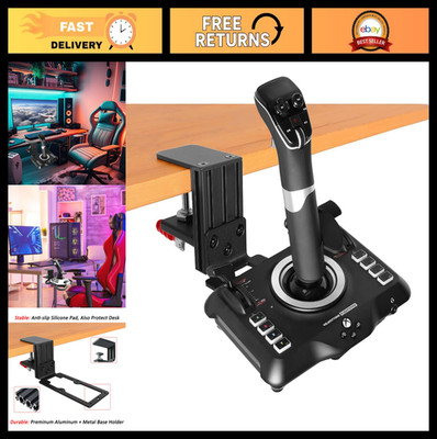 Desk Mount for Flight Sim Joystick - Compatible with Logitech & Turtle Beach - D