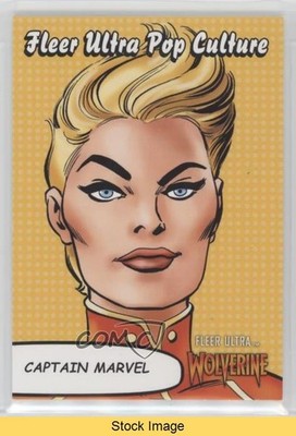 2023 Fleer Ultra Wolverine Pop Culture Captain Marvel #PC-1 READ 0e3