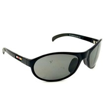 Serengeti Oval Sunglasses Black Designer H88400 Frame DeCentered Lens Italy