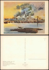 Künstlerkarte Gemälde GERHARD STENGEL Früher Morgen am Irtysch 1969