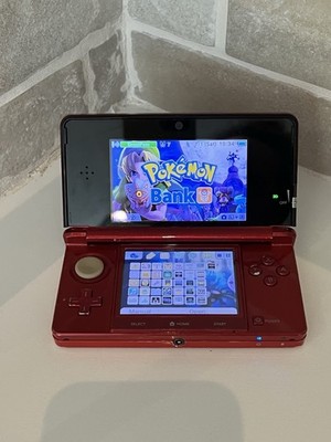 Nintendo 3DS Handheld Console Flame Red Home Brew Tested