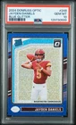2024 PANINI DONRUSS OPTIC BLUE GLITTER #248 JAYDEN DANIELS ROOKIE RC PSA 10