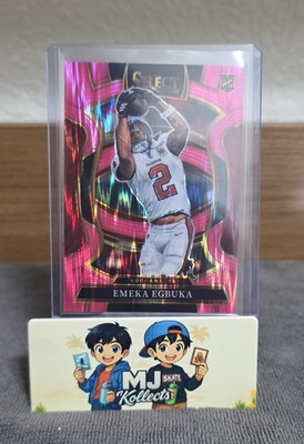 2025 Panini Select - Concourse Emeka Egbuka #37 Pink Shock Prizm (RC)