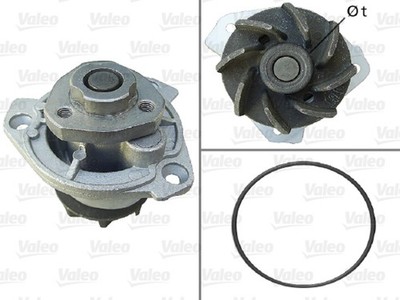 Wasserpumpe Motorkühlung VALEO 506798 für SEAT PORSCHE SKODA TRANSPORTER Q7 VW 4