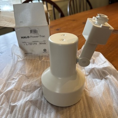 New! HALO Power-Trac L-737-PX White ~ Cylinder Track Light Head Fixture