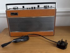 Vintage Roberts R606‑MB Vintage Portable Radio Tested & Working With Power Cable