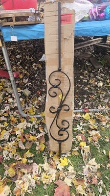 Myard Spindle Scroll 1/2 Inches Square Forged Iron Stair Balusters