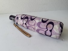 Coach Authentic Signature Umbrella Mini Compact Foldable New