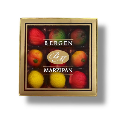 Fruit Shaped Marzipan Candy 4 Ounce Box Traditional European Recipe Kosher