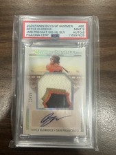 2024 Boys of Summer Jumbo Pros Material Signatures Bryce Eldridge 25 PSA 9 Au 8