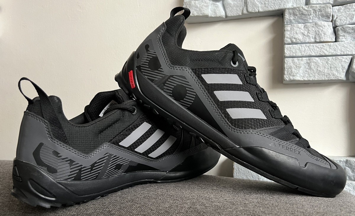 New adidas Terrex Swift Solo Hiking Shoes in Black SIZE UK