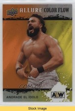 2022 Upper Deck Allure AEW Color Flow Orange Yellow Andrade El Idolo READ 17an