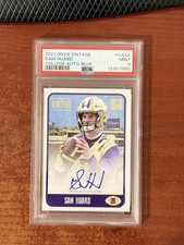 2021 Onyx Vintage College Auto Blue Sam Huard #CASA RC PSA 9 USC Trojans