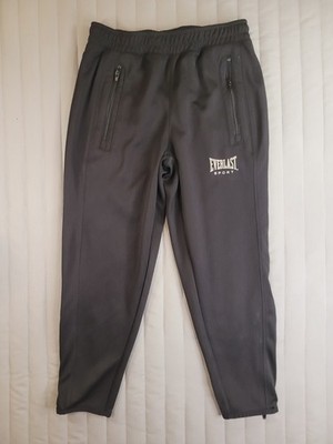 Everlast Sport Boys Black Track Pants Size M Zip Pockets Warm Up Training