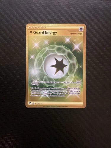 Pokémon TCG V Guard Energy Sword & Shield Silver Tempest 215/195 Holo NM