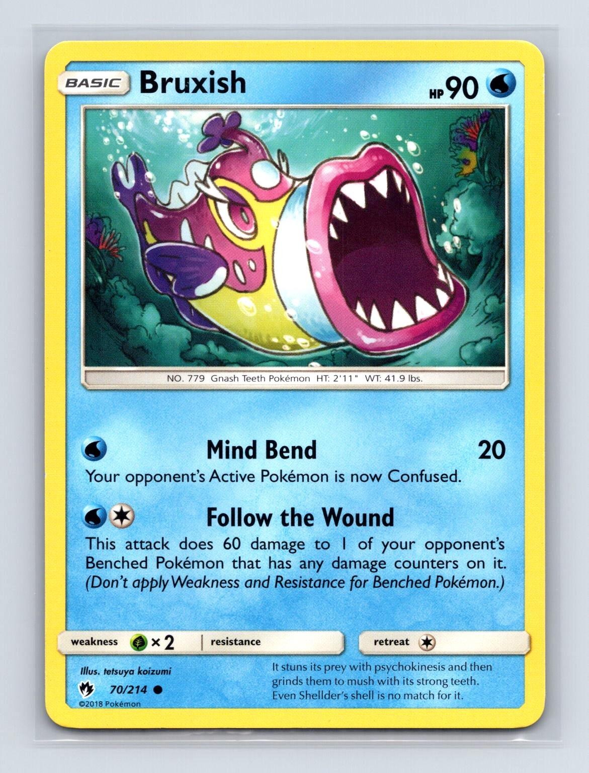 Bruxish 70/214 Common Lost Thunder Pokemon Lightly Played