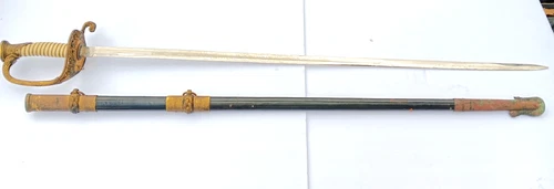 Antique US Model 1852 Navy Officer's Sword with Scabbard