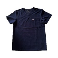 Figs Men s Technical Collection Scrub Navy Blue Top Pull Over Sz M