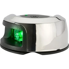 Attwood LightArmor Deck Mount Nav Light - Stainless - Starboard (green) - 2NM