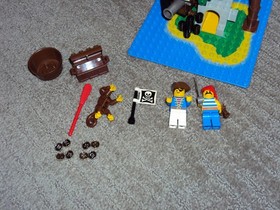 Vintage LEGO 6260 Pirate SHIPWRECK ISLAND 100% Complete Manual Instructions Box