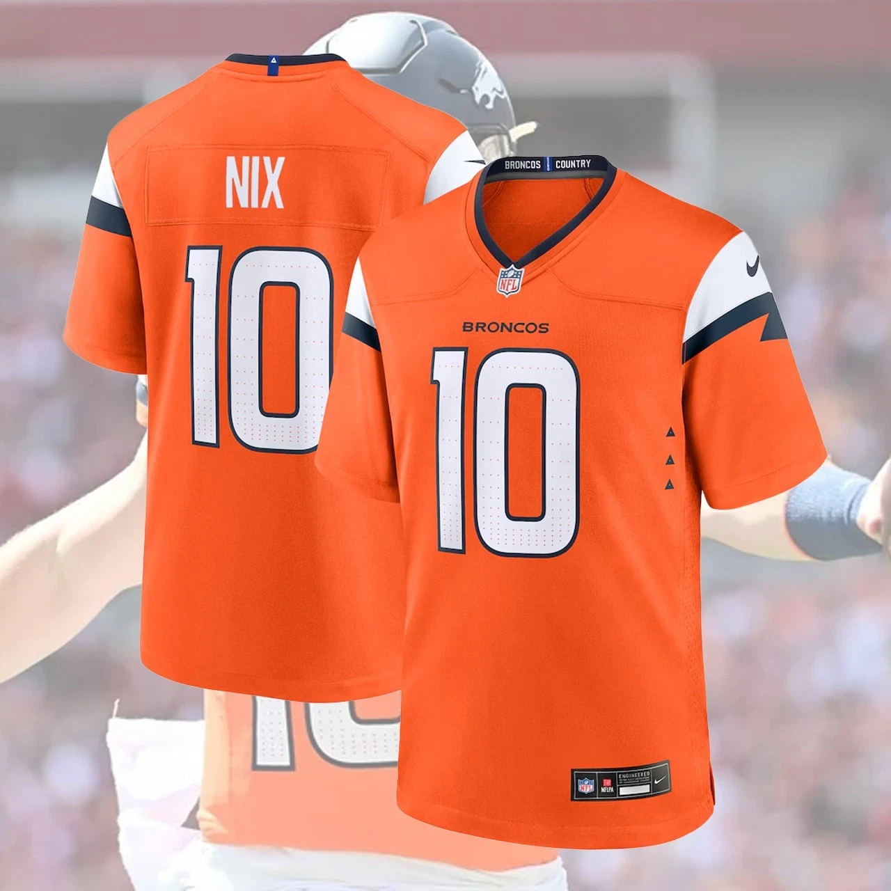 Bo #10 Nix Denver B 2025 Name & Number Player Stitched Gift Fan Made