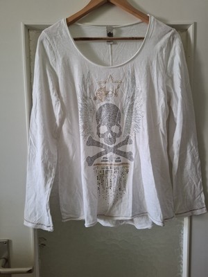 Tredy Shirt Gr.1 36/38 Skull Strass