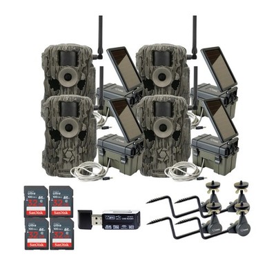 Stealth Cam 36MP Fusion Max Cellular Trail Camera 4 Pack Card Reader HUNTING