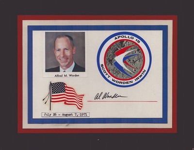ALFRED M. WORDEN - SPECIAL COVER SIGNED