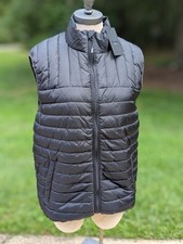 Only & Sons Down Vest Black Sz S wTags Zipper...