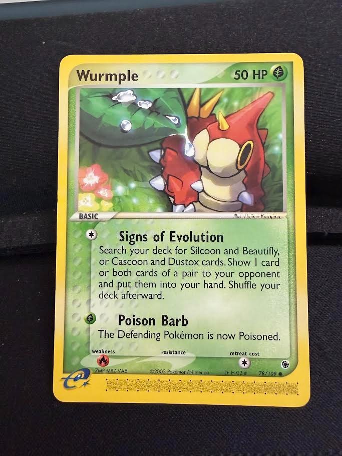 Pokemon Ex Ruby & Sapphire Wurmple Common (78/109) NM