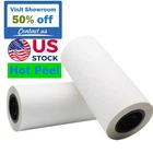 US Stock 2 Roll/Pack Instant Hot Peel 17in x 328ft DTF Transfer Film Double Side