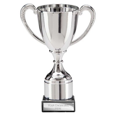 Silberfarben Präsentationspokal Pokal Auszeichnung Marmorsockel 170 mm GRATIS Gravur