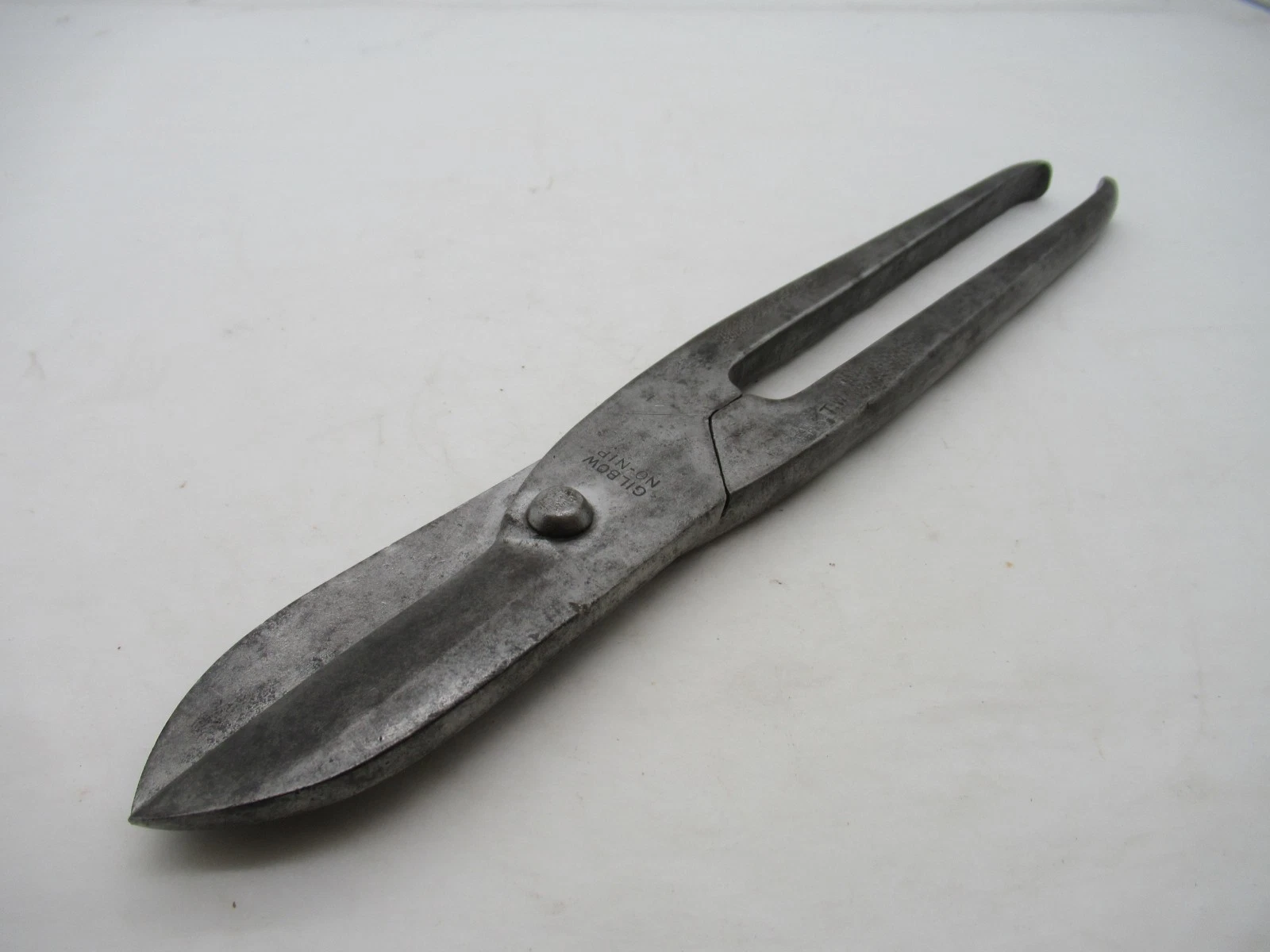 Lovely Vintage J W Ward Gilbow No Nip No 70 Tin Snips 12" Bridge St Sheffield