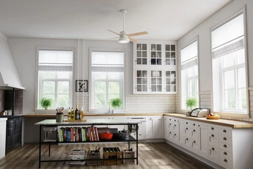 Hunter Fans - Loki 52 Inch Ceiling Fan with LED Light Kit and Pull Chain-Fresh - Picture 2 of 4