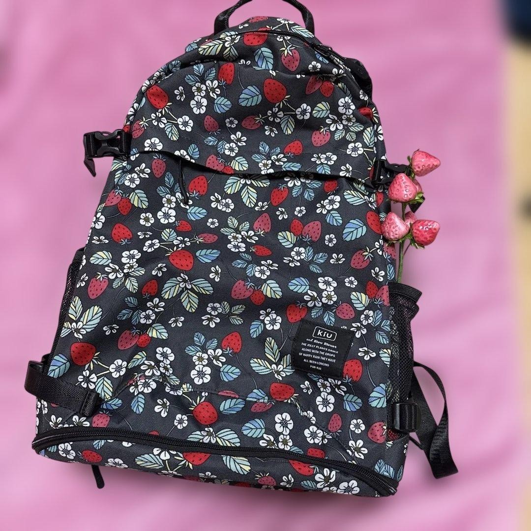 KIU Backpack Strawberry Pattern Bag - image 1