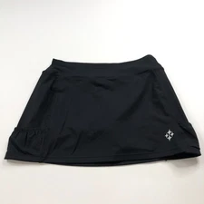 JoFit Small (Fits 28In) Stretch Golf Tennis Skirt Skort 4" Shorts Black